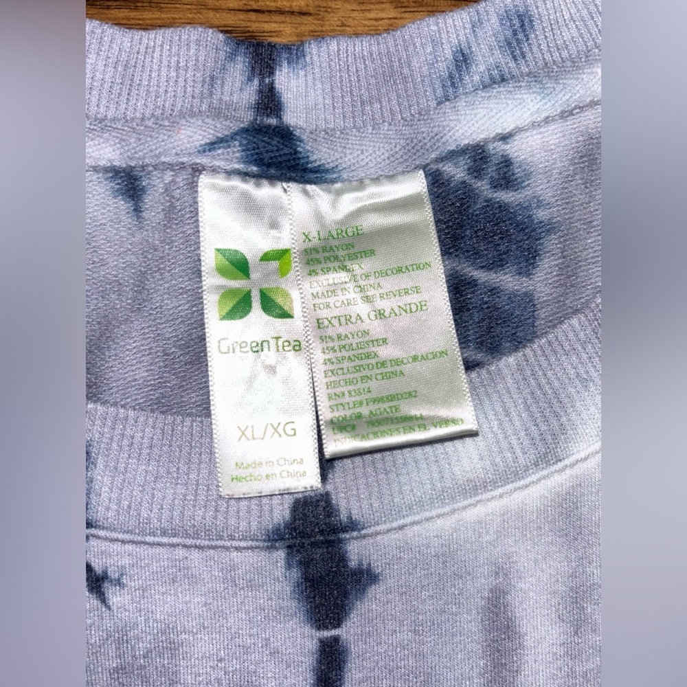 Green Tea Sweatshirt Size XL - Picture 2 of 7